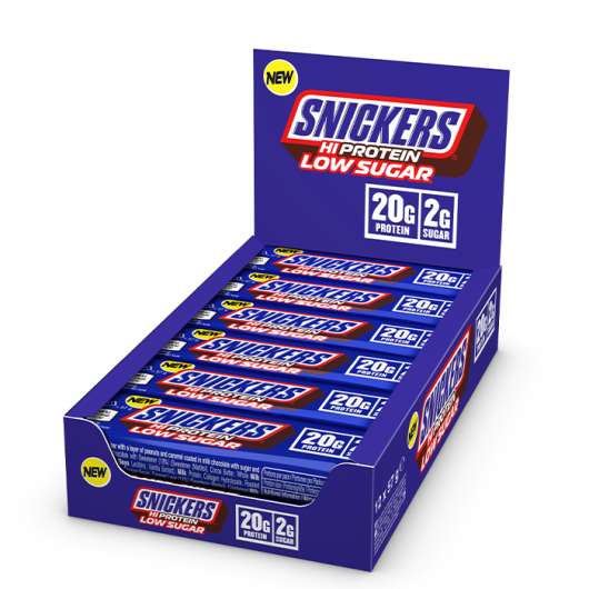 12 x Snickers High Protein Bar Low Sugar