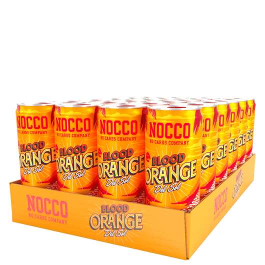 24 x NOCCO BCAA, 330 ml, Blood Orange del Sol