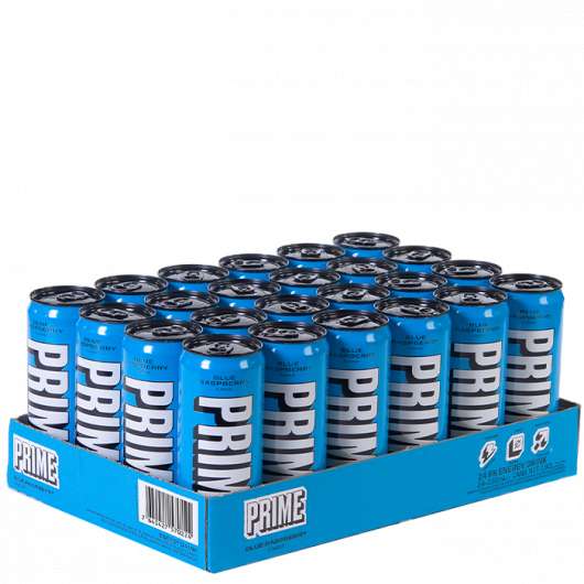 24 x Prime Energy Drink, 330 ml, Blue Raspberry
