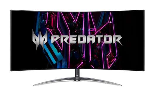 Acer Predator X45 OLED Curved / 44,5" / 3440 x 1440 / 240 Hz / 0.03ms / 2xHDMI,DP,USB-C / FreeSync
