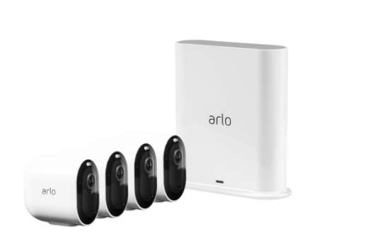 Arlo Pro 3 - Trådlöst 2K säkerhetssystem med 4 kameror