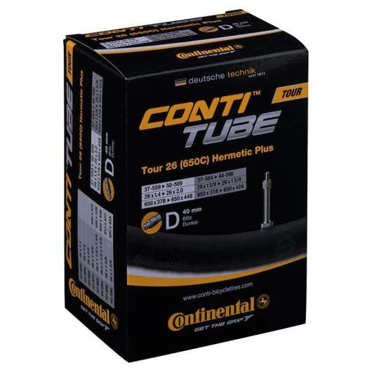 Continental Cykelslang Tour Tube Hermetic Plus 37/47-559/597 Cykelventil 40 mm