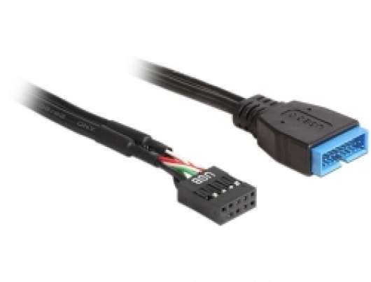 Delock Adapter intern USB 2.0 till 3.0, 30cm