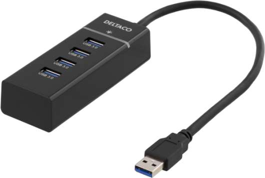 Deltaco USB 3.1 Gen 1 hubb