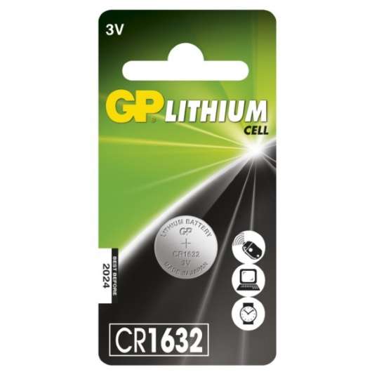 GP Knappcellsbatteri CR 1632-C1 Lithium
