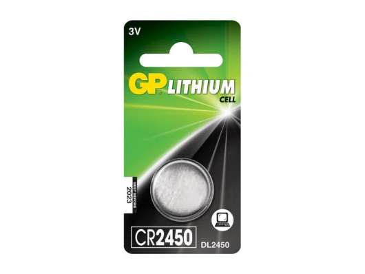GP Knappcellsbatteri CR 2450 Lithium (3V)