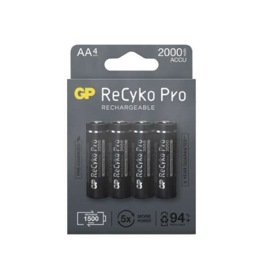GP ReCyko Pro AA-batteri
