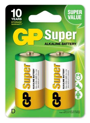 GP Super Alkaline D-batteri