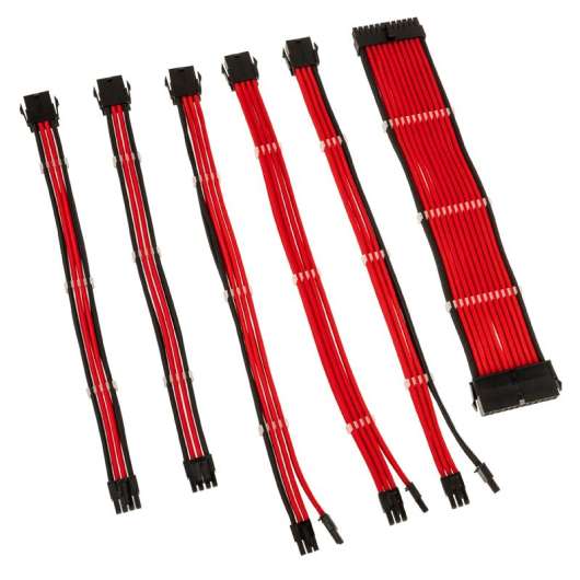 Kolink Core Adept Braided Cable Extension Kit – Red