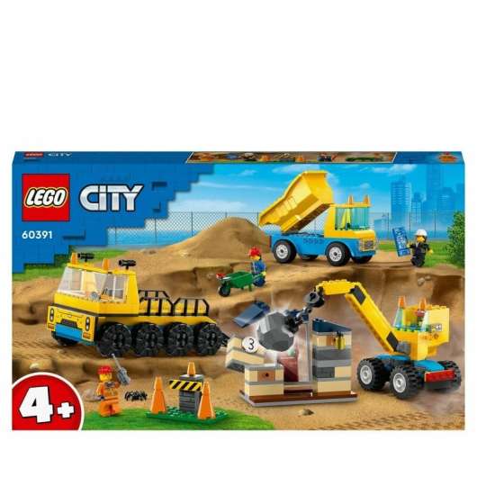 LEGO City Byggfordon och kran med rivningskula 60391