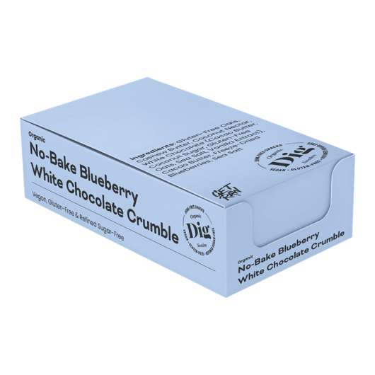 No-Bake White Chocolate Blueberry Crumble Box 12st