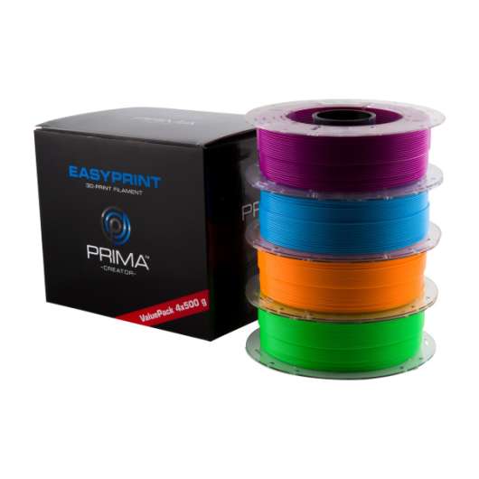 PrimaCreator™ EasyPrint PLA - 4x500g - Value Pack Neon